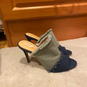 Zendaya Denim Jeans Heels Size 8.5